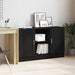 Serviesskap Svart Eik 120 x 30,5 x 70 cm Konstruert tre