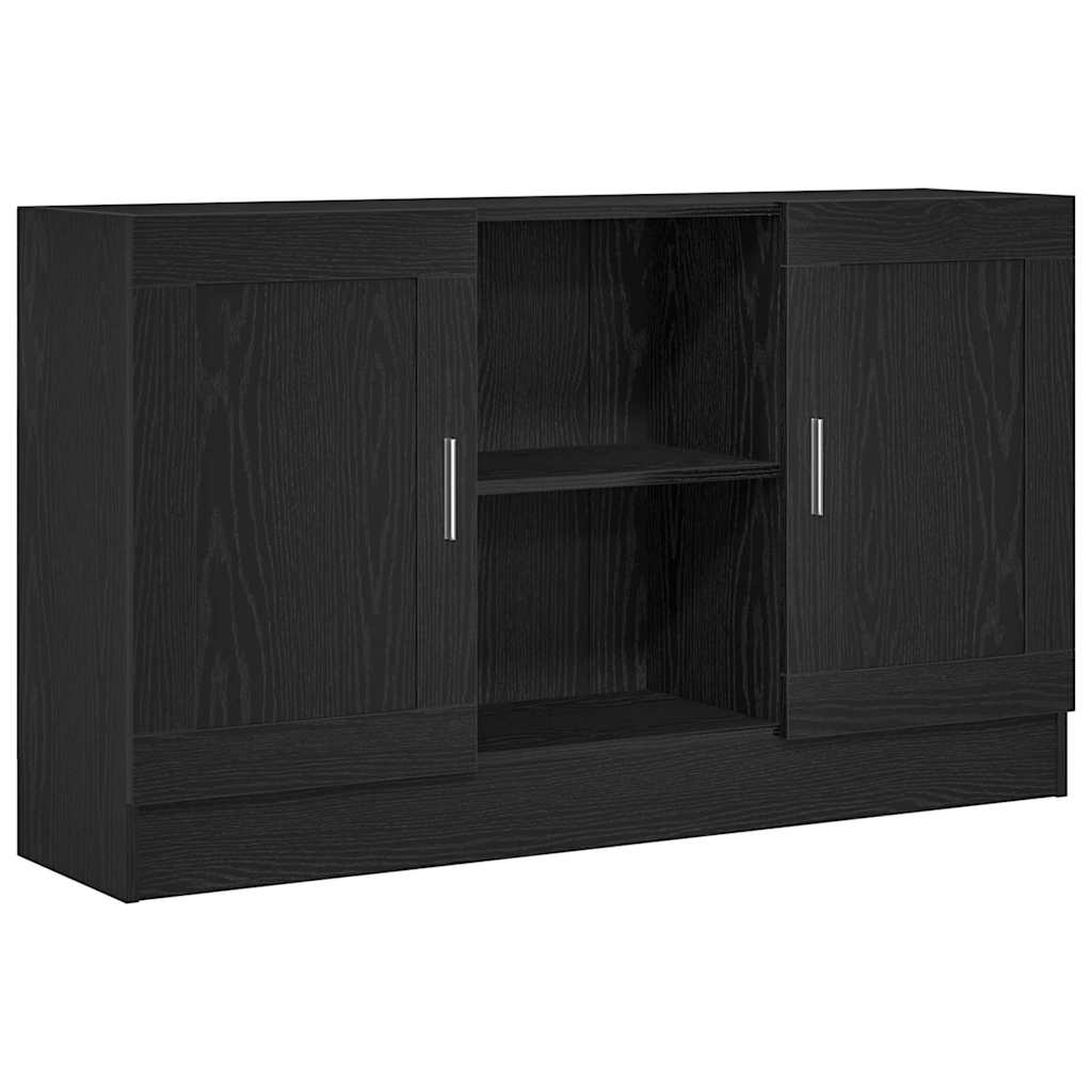 Serviesskap Svart Eik 120 x 30,5 x 70 cm Konstruert tre