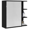 Baderomsspeilskap Svart eik 62,5 x 20,5 x 64 cm Konstruert tre