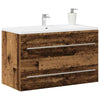 Baderomsvaskskap gammelt tre 80x38,5x48 cm konstruert tre
