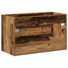Baderomsvaskskap gammelt tre 80x38,5x48 cm konstruert tre