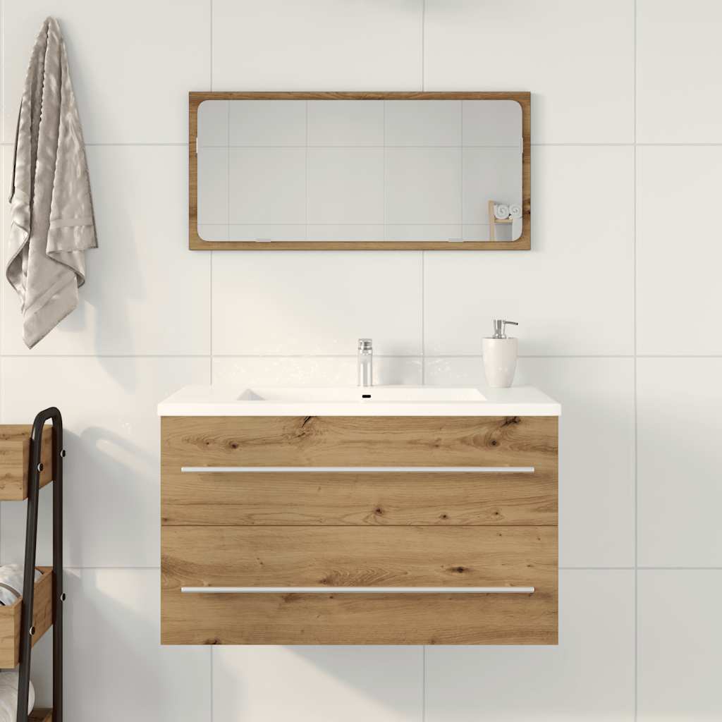 Badeservantskap artisan eik 80x38,5x48 cm konstruert tre