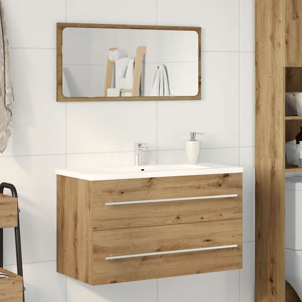 Badeservantskap artisan eik 80x38,5x48 cm konstruert tre