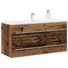 Baderomsvaskskap gammelt tre 100x38,5x48 cm konstruert tre