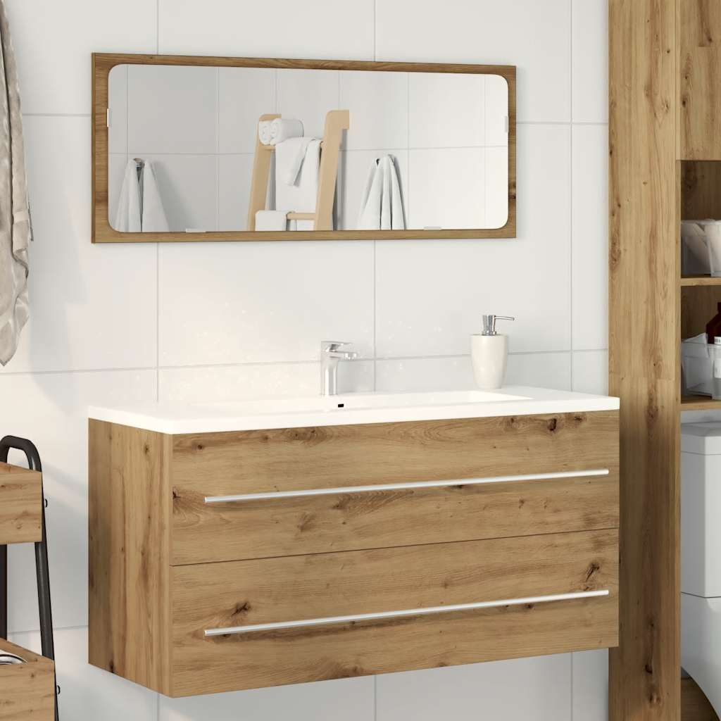 Badeservantskap artisan eik 100x38,5x48 cm konstruert tre