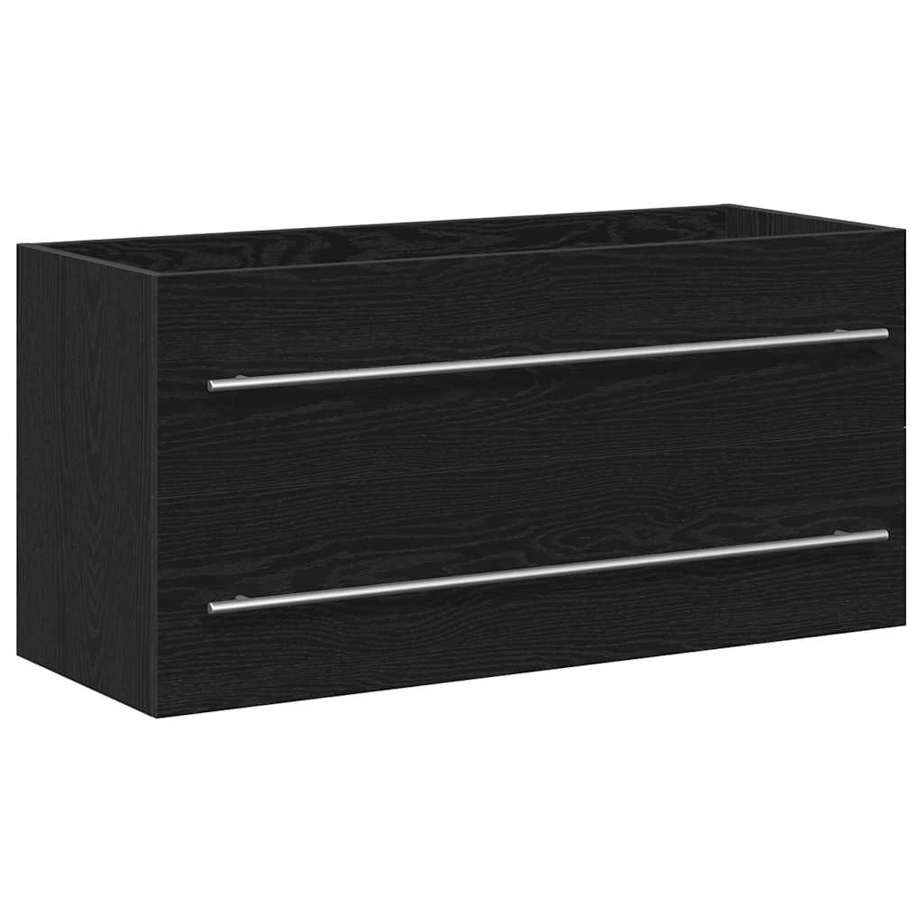 Badeservantskap svart eik 100x38,5x48 cm konstruert tre