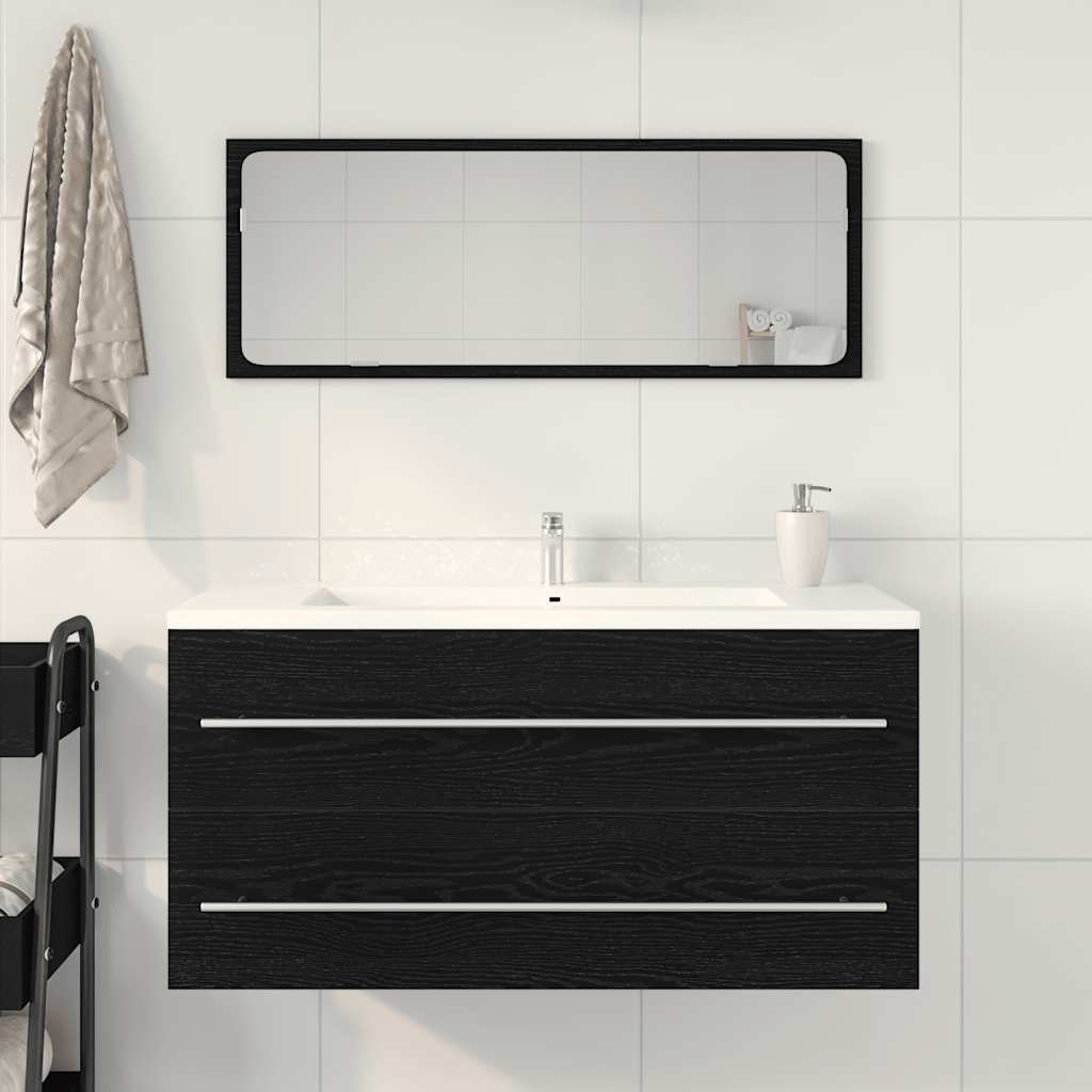 Badeservantskap svart eik 100x38,5x48 cm konstruert tre