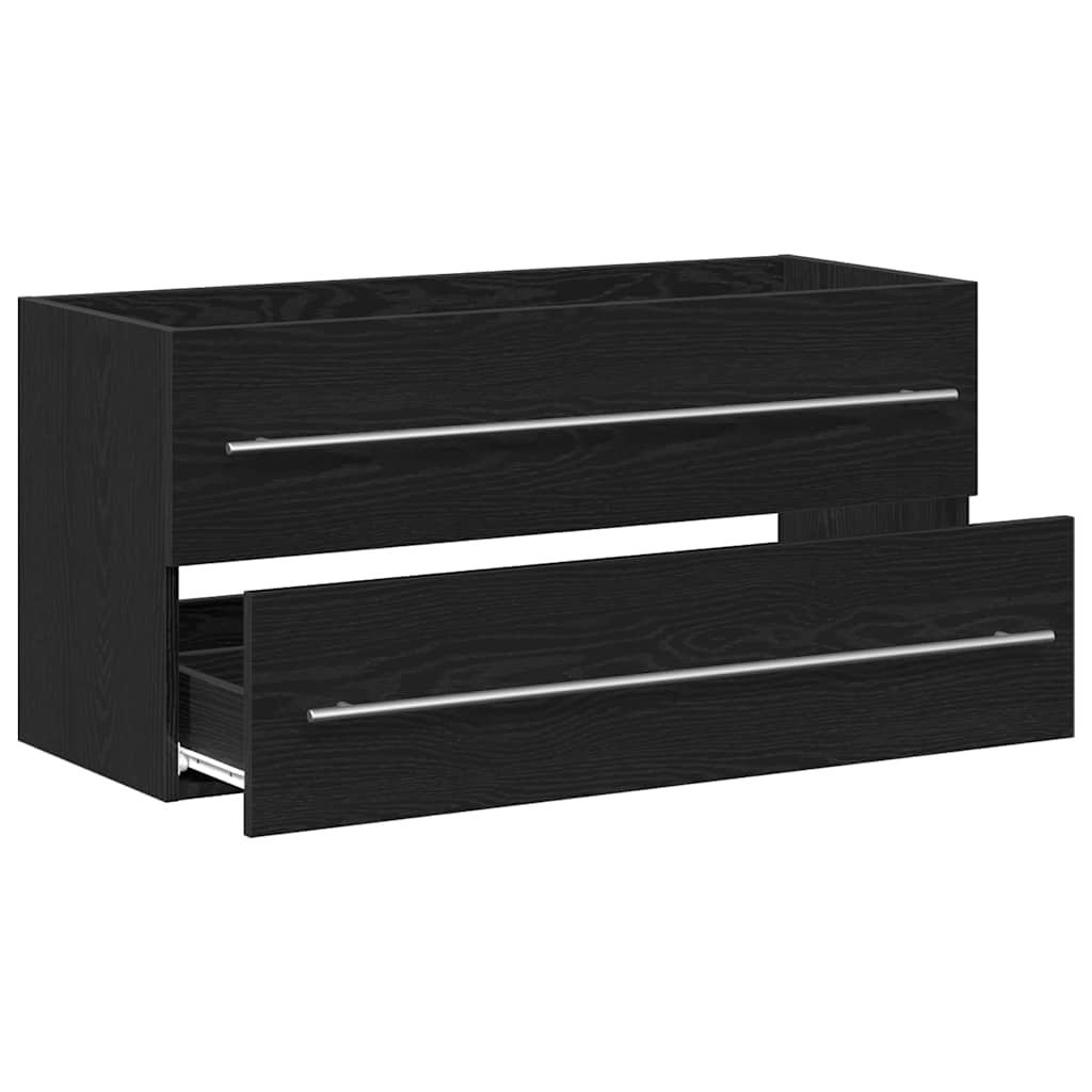 Badeservantskap svart eik 100x38,5x48 cm konstruert tre
