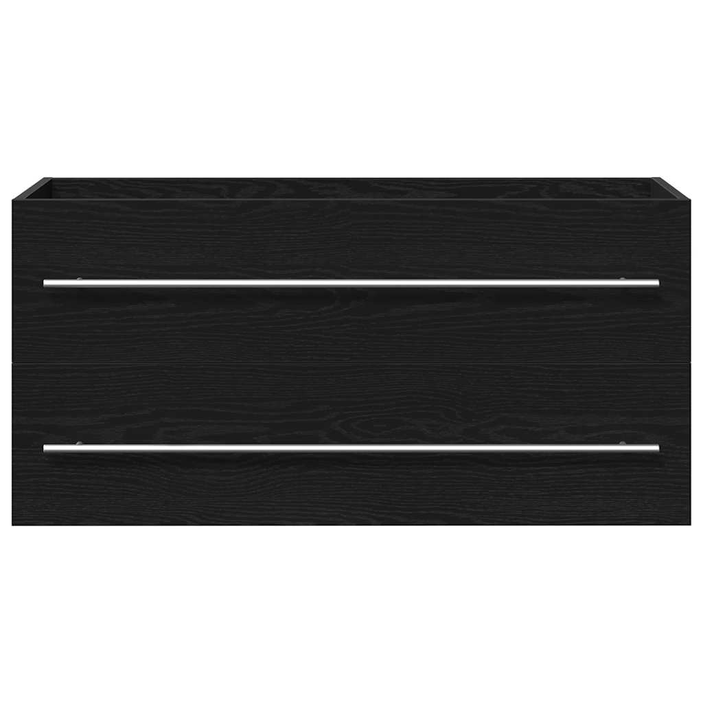 Badeservantskap svart eik 100x38,5x48 cm konstruert tre