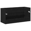 Badeservantskap svart eik 100x38,5x48 cm konstruert tre