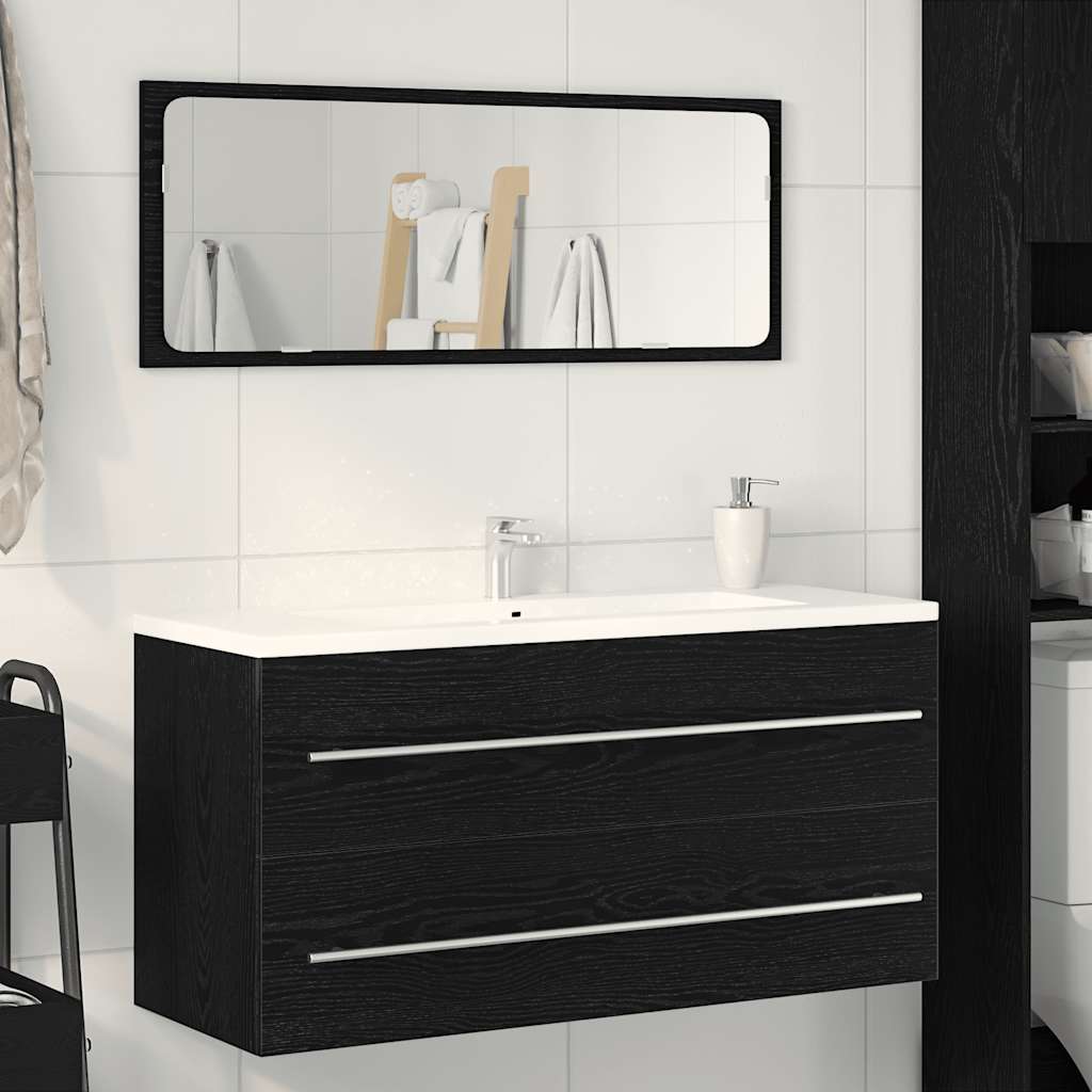 Badeservantskap svart eik 100x38,5x48 cm konstruert tre