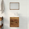 Baderomsvaskskap gammelt tre 41x38,5x45 cm konstruert tre