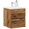 Baderomsvaskskap gammelt tre 41x38,5x45 cm konstruert tre