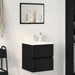 Badeservantskap svart eik 41x38,5x45 cm konstruert tre