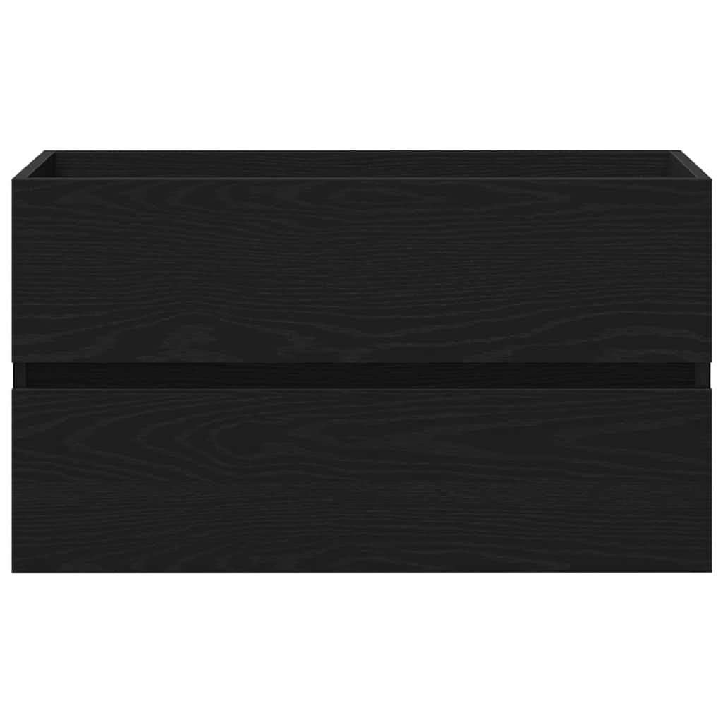 Servantskap svart eik 80x38,5x45 cm konstruert tre