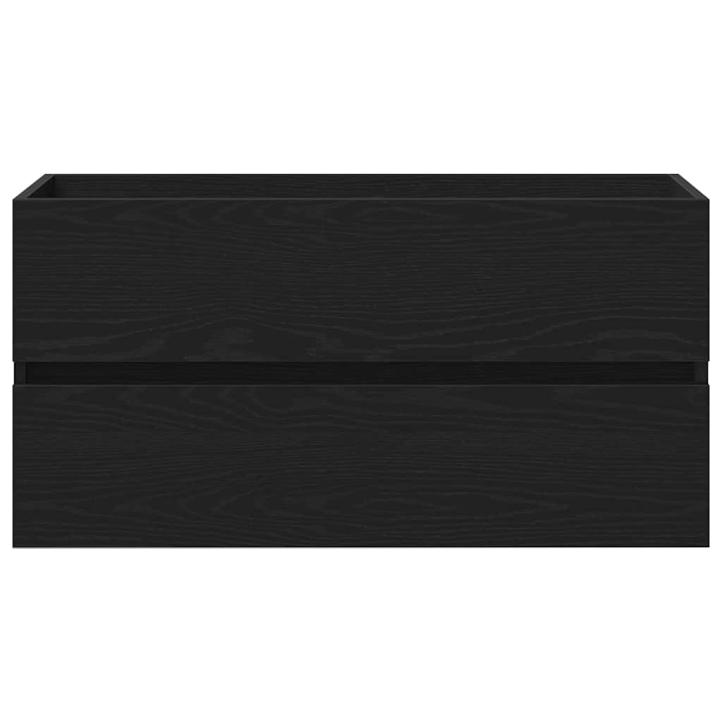 Servantskap svart eik 90x38,5x45 cm konstruert tre