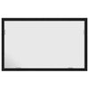 Baderomsspeil med LED-lys svart eik 60x8,5x37 cm