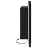 Baderomsspeil med LED-lys svart eik 60x8,5x37 cm
