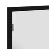 Baderomsspeil med LED-lys svart eik 60x8,5x37 cm