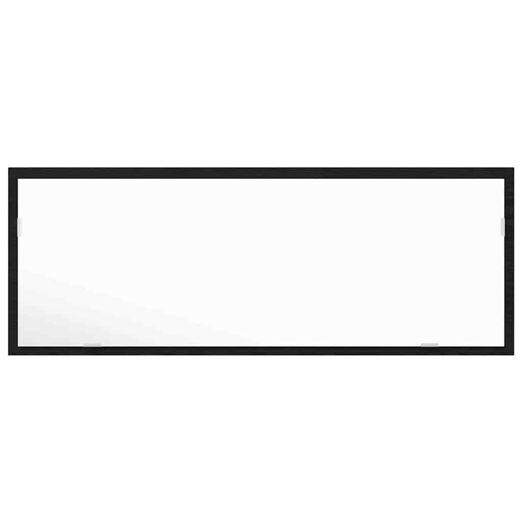 LED Badevindu Veggmontert Svart Eik 100 x 8,5 x 37 cm Glass