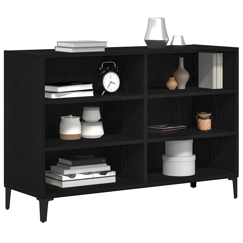 Serviesskap Svart Eik 103,5 x 35 x 70 cm Konstruert tre