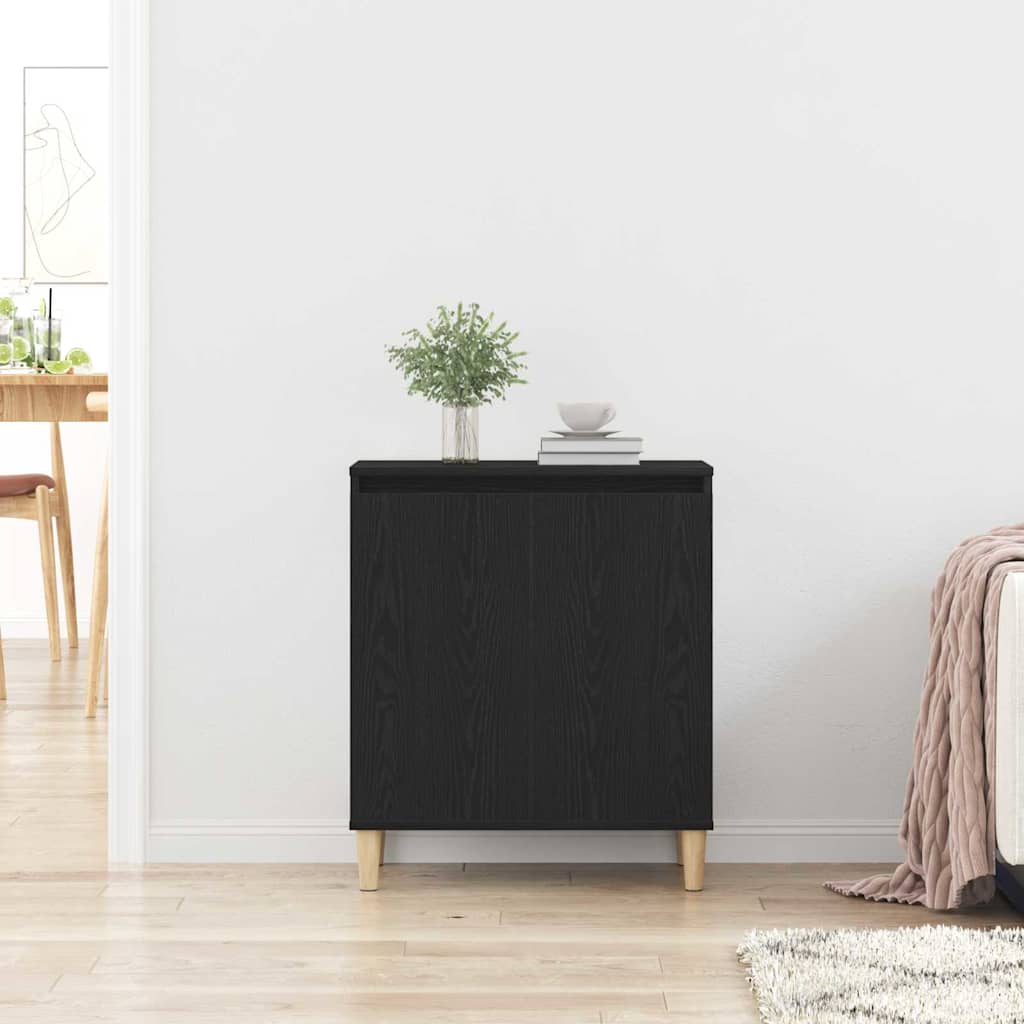 Serviesskap Svart Eik 60 x 35 x 70 cm Konstruert tre