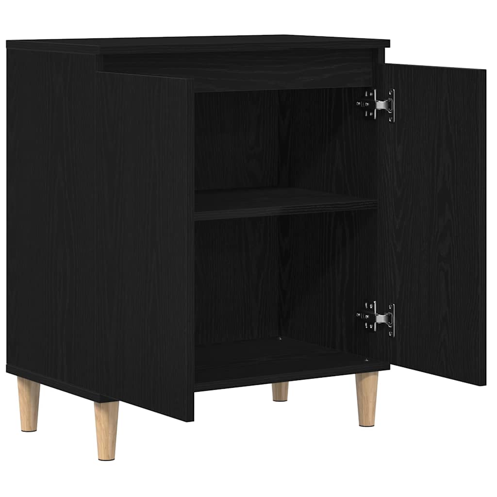 Serviesskap Svart Eik 60 x 35 x 70 cm Konstruert tre