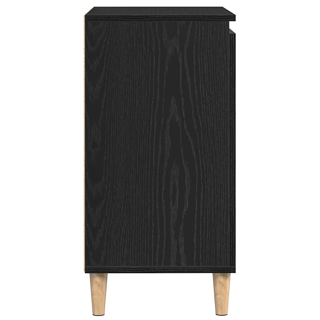 Serviesskap Svart Eik 60 x 35 x 70 cm Konstruert tre