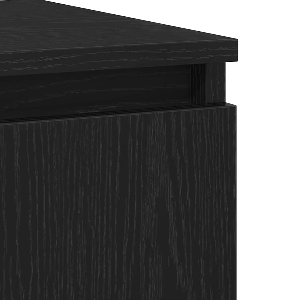Serviesskap Svart Eik 60 x 35 x 70 cm Konstruert tre