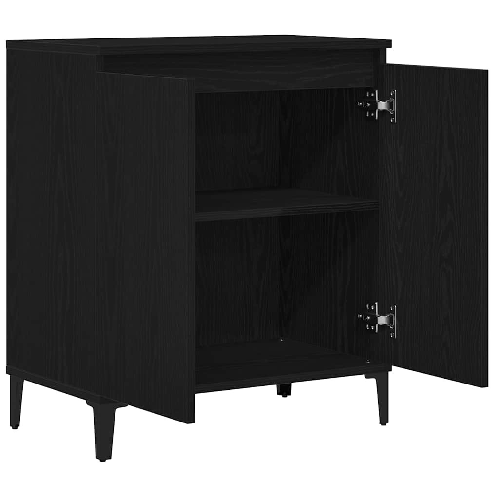 Serviesskap Svart Eik 60 x 35 x 70 cm Konstruert tre