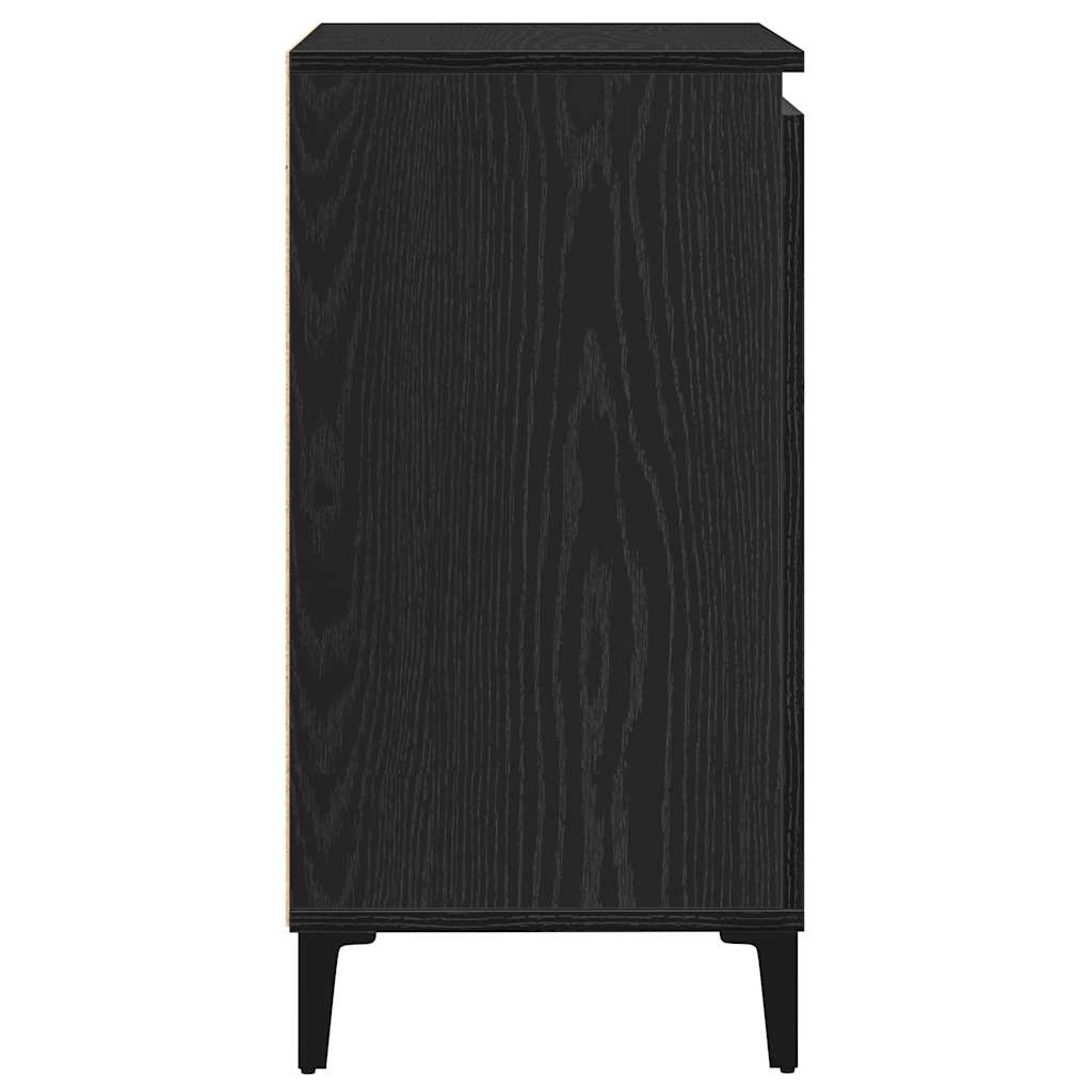 Serviesskap Svart Eik 60 x 35 x 70 cm Konstruert tre