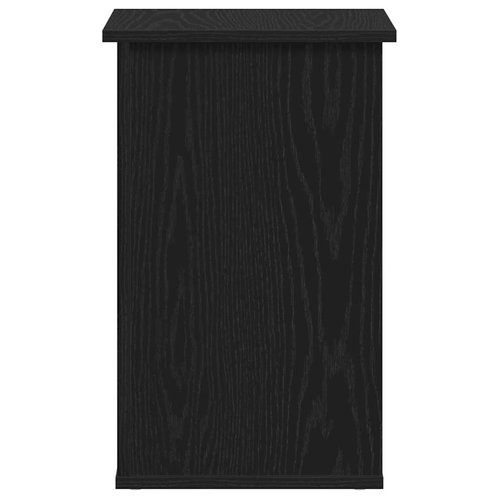 Sideskap Svart Eik 35 x 35 x 55 cm Konstruert tre