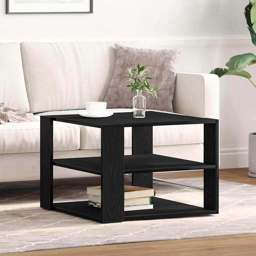 Kaffebord Svart Eik 58 x 58 x 40 cm Konstruert tre