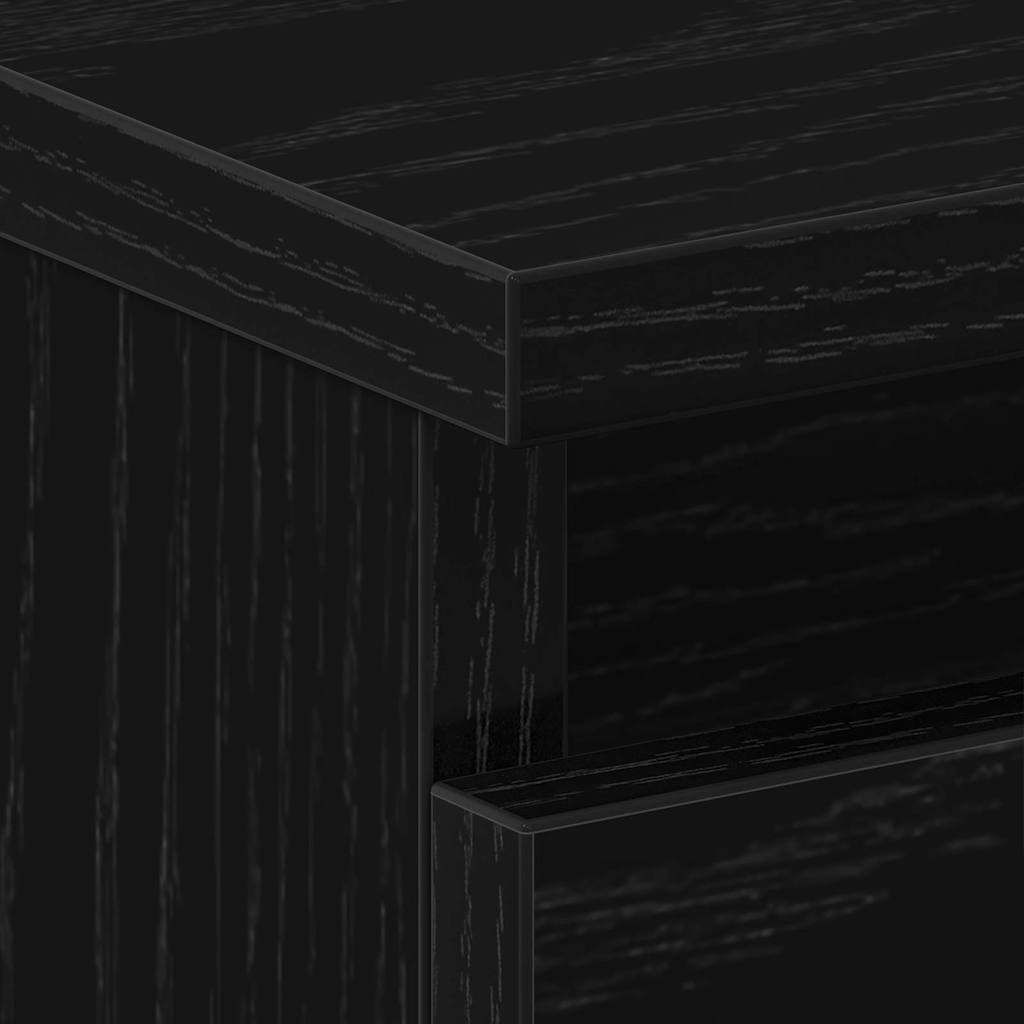 Nattbordskap Svart eik 40 x 35 x 62.5 cm Konstruert tre