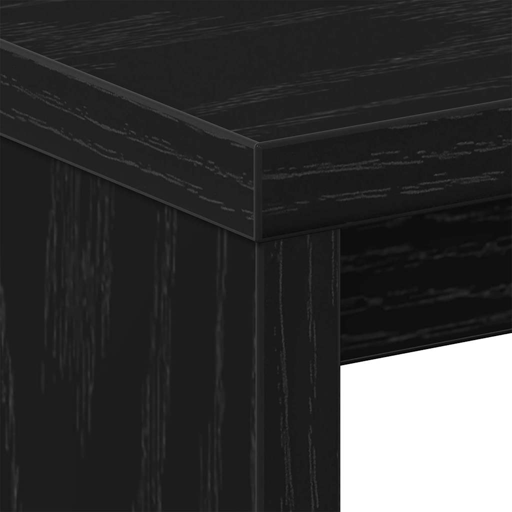 Nattbordskap 2 pcs Svart Eik 40 x 30 x 40 cm Konstruert tre