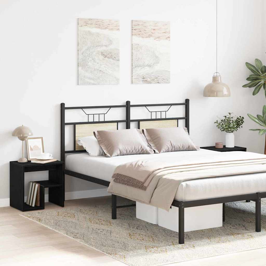 Nattbordskap 2 pcs Svart Eik 40 x 30 x 40 cm Konstruert tre