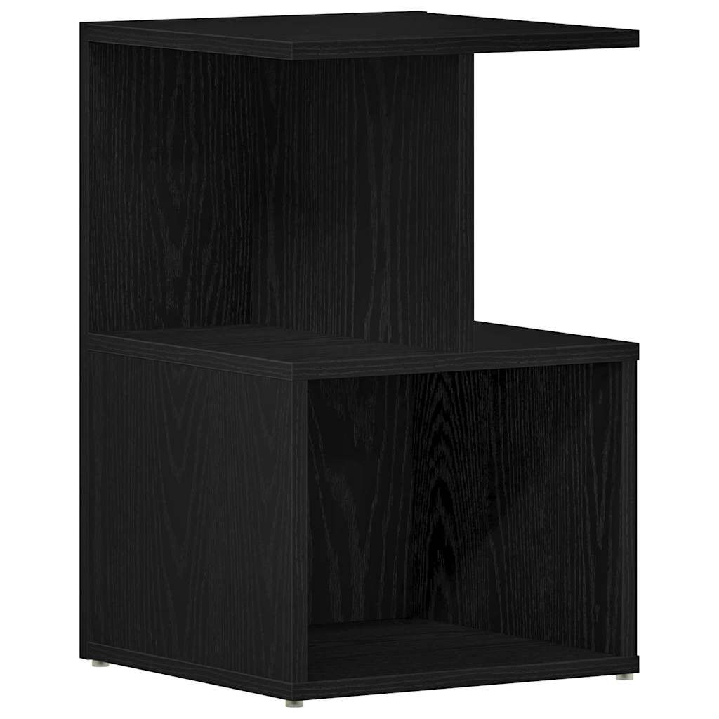 Nattbordskap Svart Eik 35 x 35 x 55 cm Konstruert tre