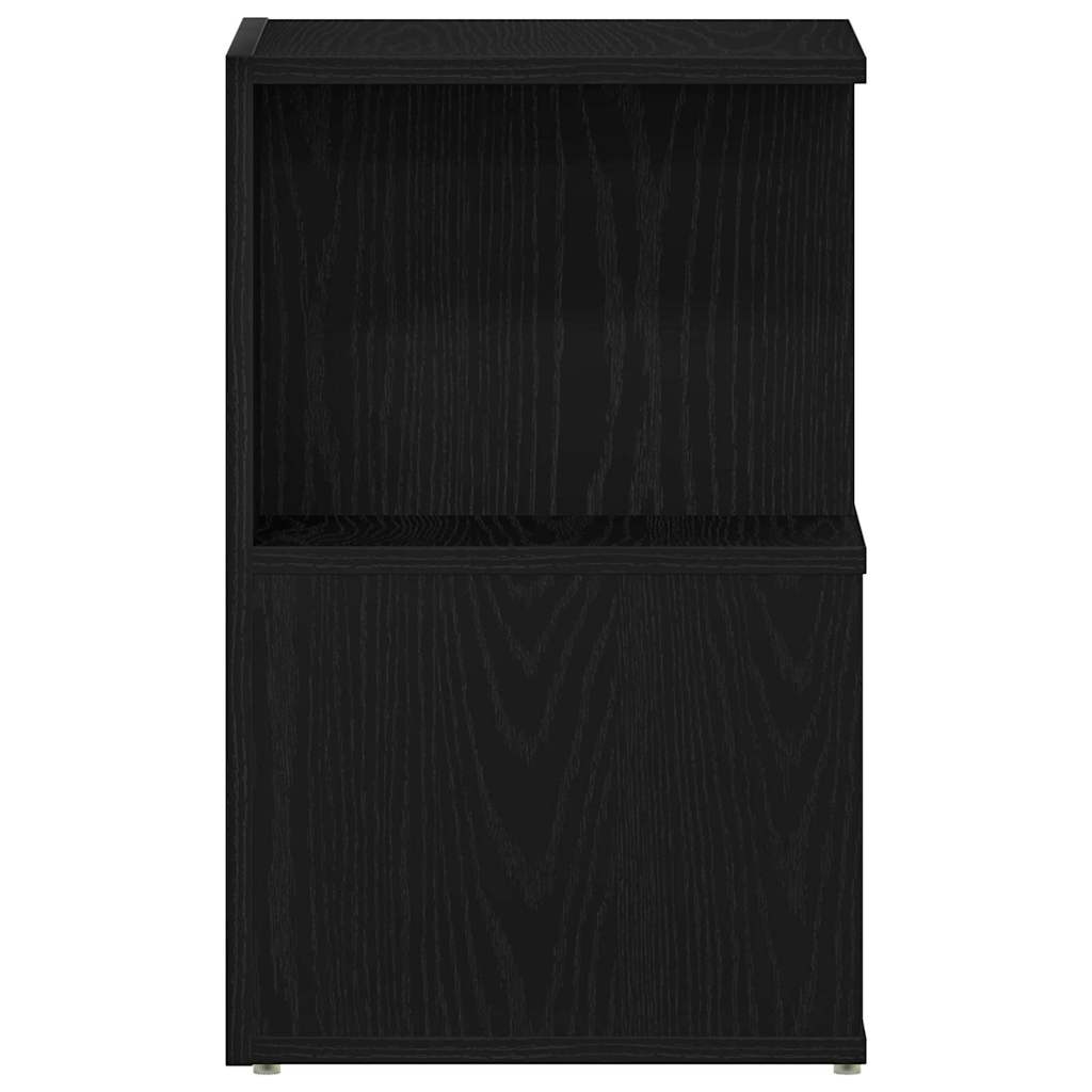 Nattbordskap 2 pcs Svart Eik 35 x 35 x 55 cm Konstruert tre