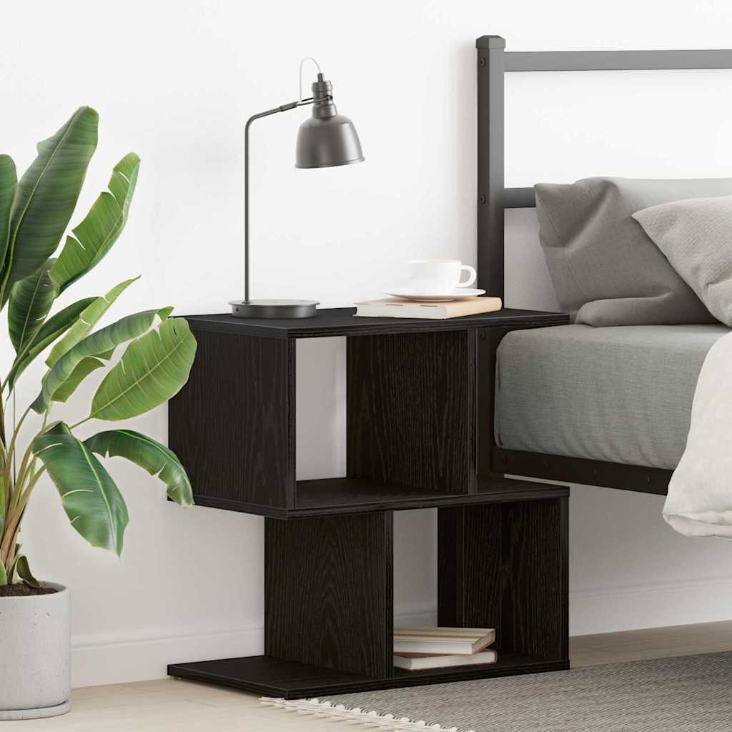 Nattbordskap Svart Eik 50 x 30 x 51,5 cm Konstruert tre