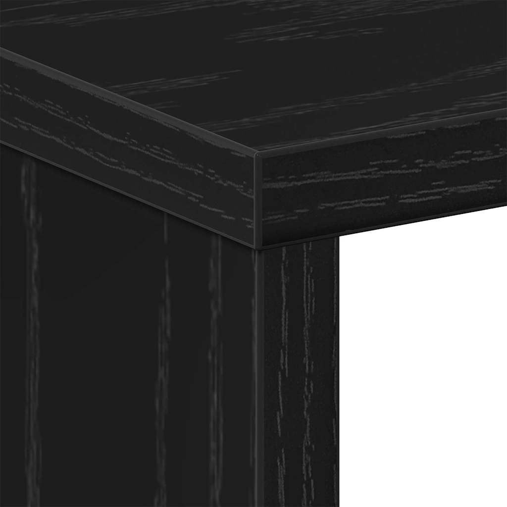 Nattbordskap 2 pcs Svart Eik 50 x 30 x 51,5 cm Konstruert tre