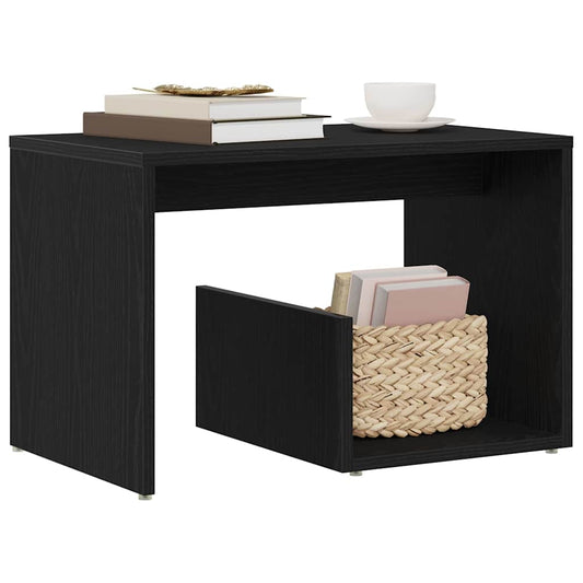 Sidetabell Svart Eik 59 x 36 x 38 cm Konstruert tre