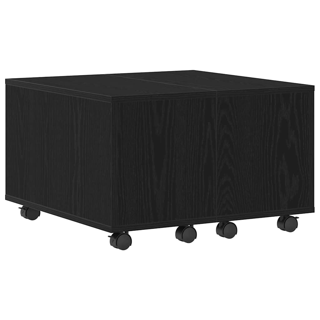 Kaffebord Svart Eik 60 x 60 x 38 cm Konstruert tre