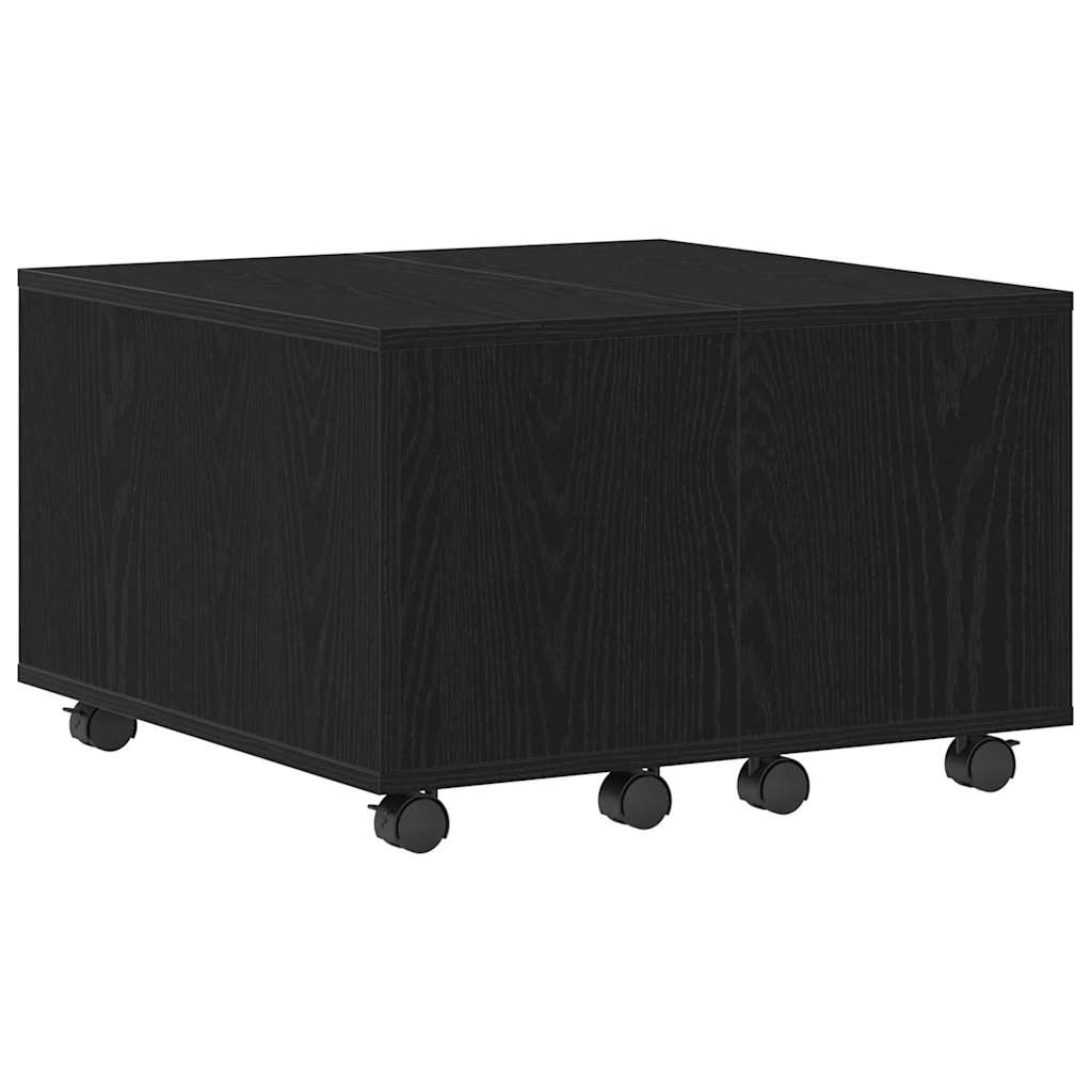 Kaffebord Svart Eik 60 x 60 x 38 cm Konstruert tre