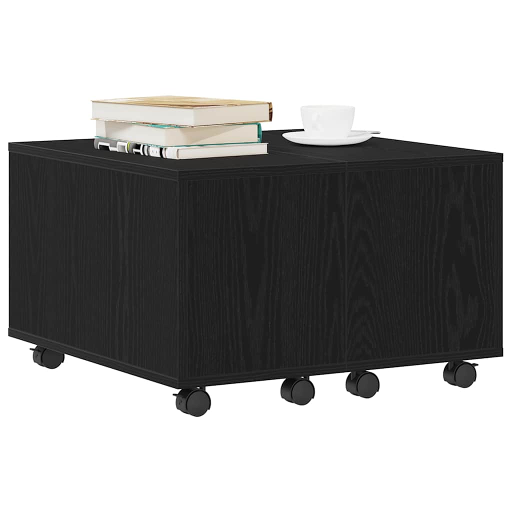 Kaffebord Svart Eik 60 x 60 x 38 cm Konstruert tre