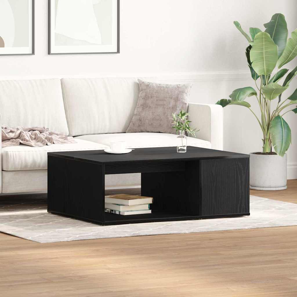 Kaffebord Svart Eik 90 x 67 x 33 cm Konstruert tre