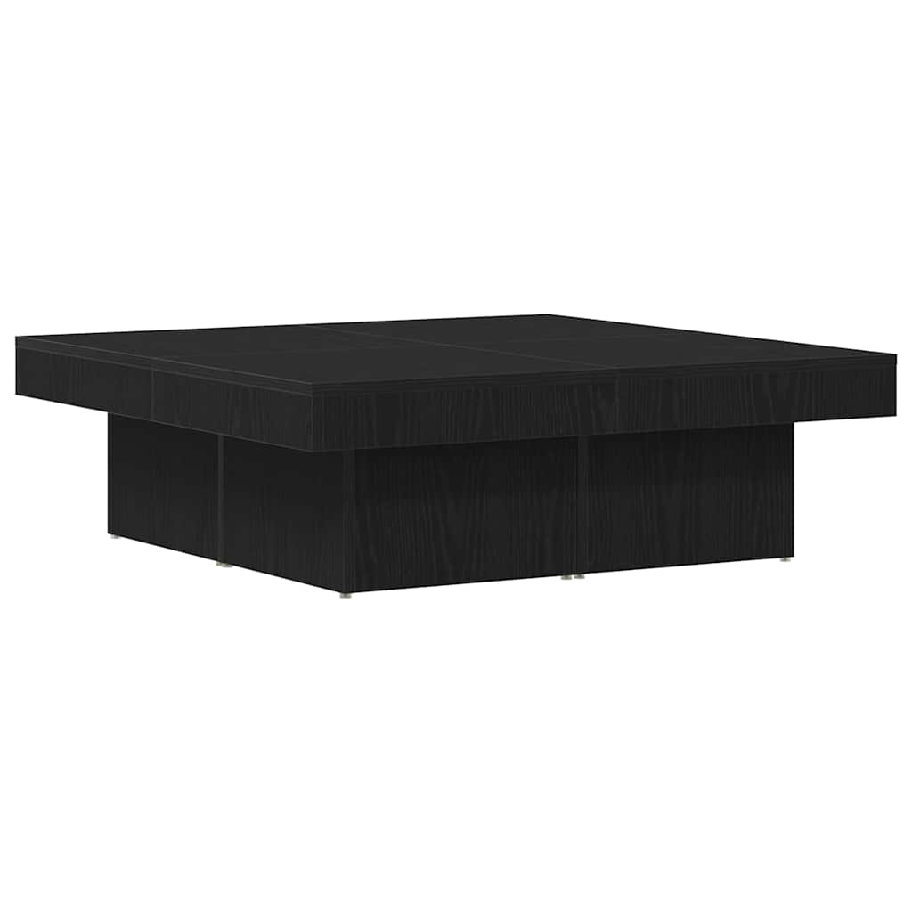Kaffebord Svart Eik 90 x 90 x 28 cm Konstruert tre