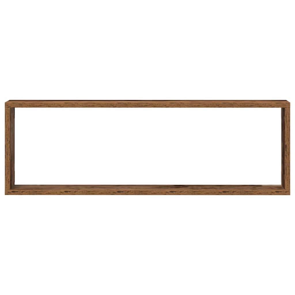 Vegghyller 4 pcs Gammelt tre 80 x 15 x 26 cm Konstruert tre