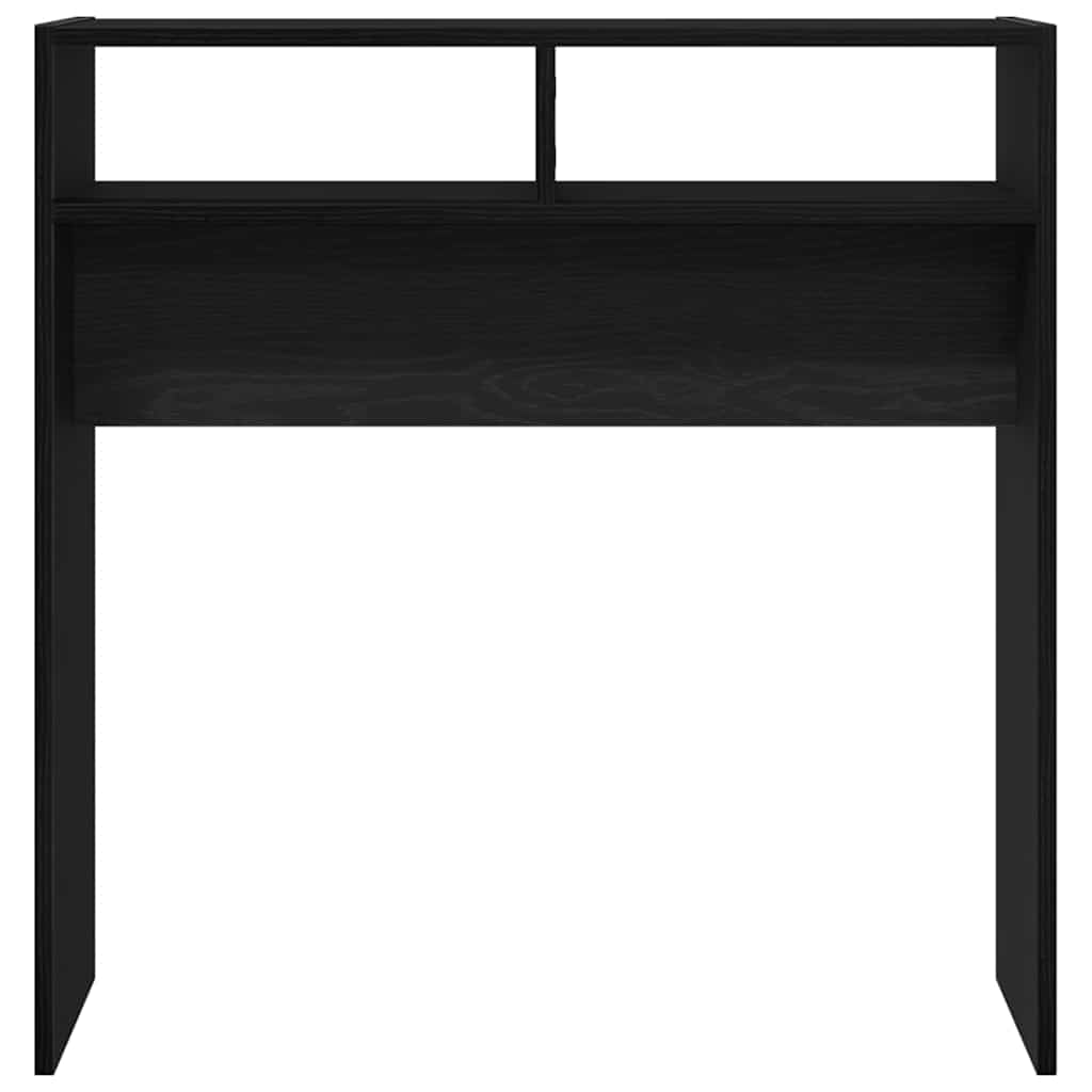 Konsollbord Svart Eik 78 x 30 x 80 cm Konstruert tre