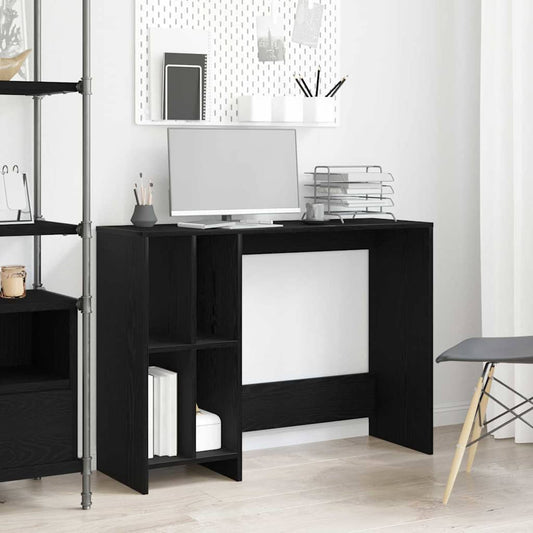 Skrivebord Svart Eik 102,5 x 35 x 75 cm Konstruert tre