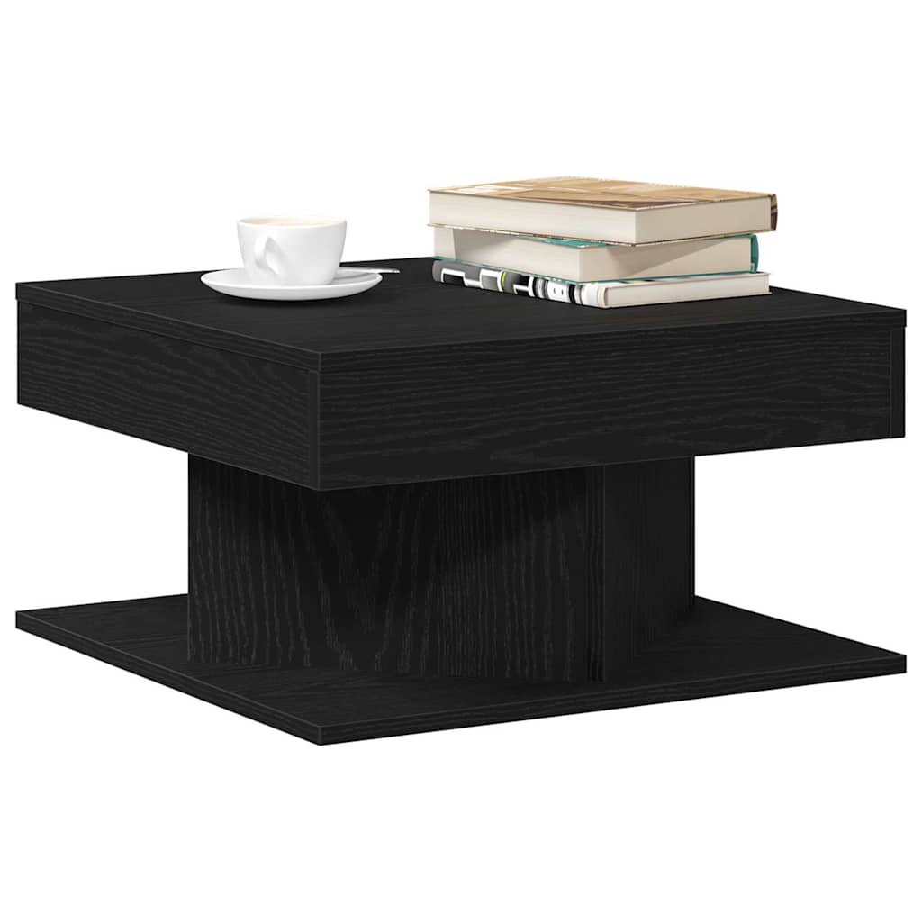Kaffebord Svart Eik 57 x 57 x 30 cm Konstruert tre